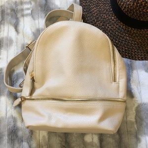 Nordstrom girly faux leather mini zip backpack